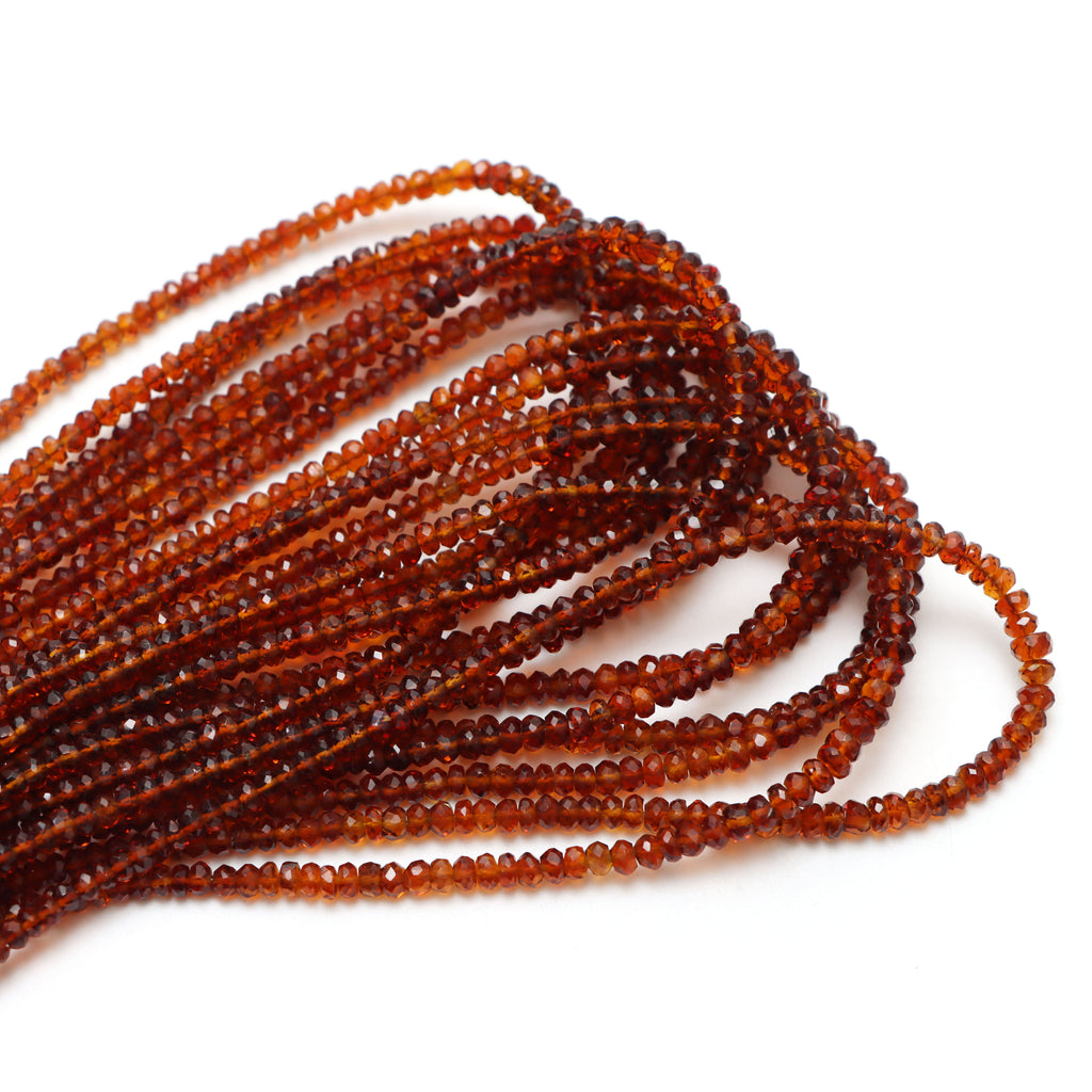 Madeira Citrine Faceted Rondelle Beads