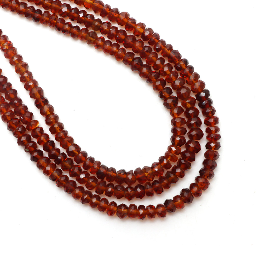 Madeira Citrine Faceted Rondelle Beads