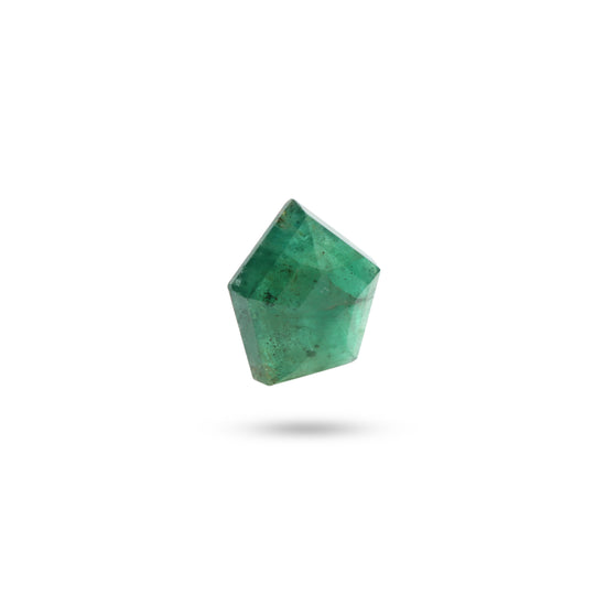 Natural Emerald Angular Cut Pentagon Loose Gemstone, 16x18.5 mm, Emerald Jewelry Making Gemstone, 1 Piece