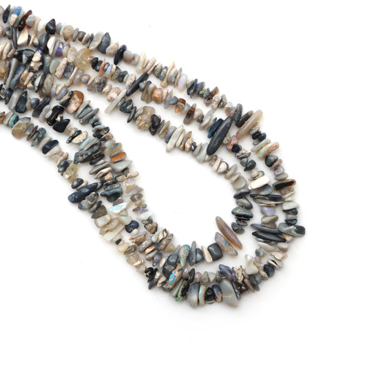 3x6 mm To 4x12 mm Australian Opal Smooth Chips Beads