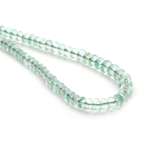 2 mm - 5 mm Emerald Smooth Rondelle Shape Gemstone Beads