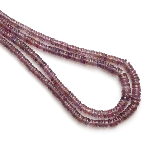 Natural Sapphire Faceted Tyre Beads, 3 mm to 5.5 mm, Sapphire Jewelry Handmade , 18 Inch Full Strand, Price Per Strand