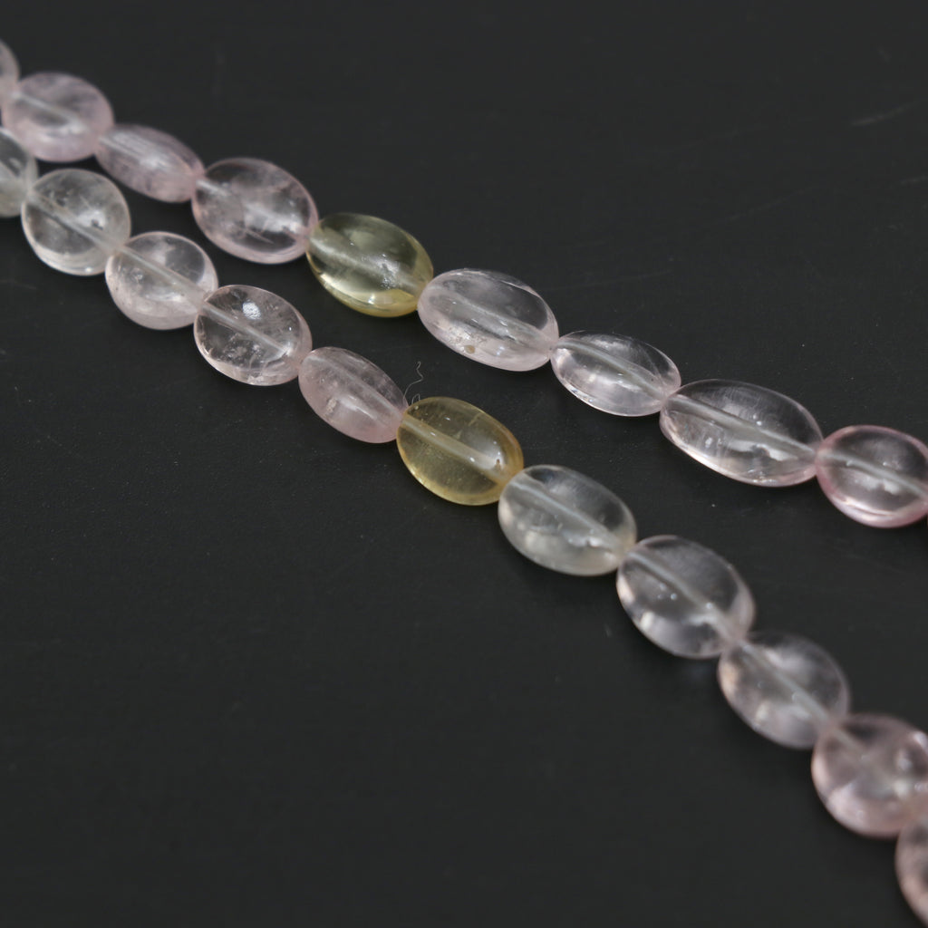 Natural Multi Aquamarine Smooth Oval Beads, 6.5x8 mm to 11x15.5 mm, Aquamarine Jewelry Handmade Gift for Women, 20 Inches, Price Per Strand - National Facets, Gemstone Manufacturer, Natural Gemstones, Gemstone Beads, Gemstone Carvings
