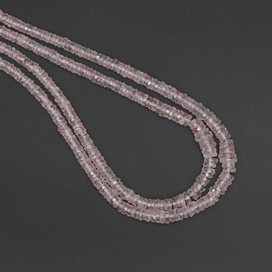 Natural Sapphire Faceted Tyre Beads, 3 mm to 6 mm, Sapphire , 17 Inches Full Strand, Price Per Strand