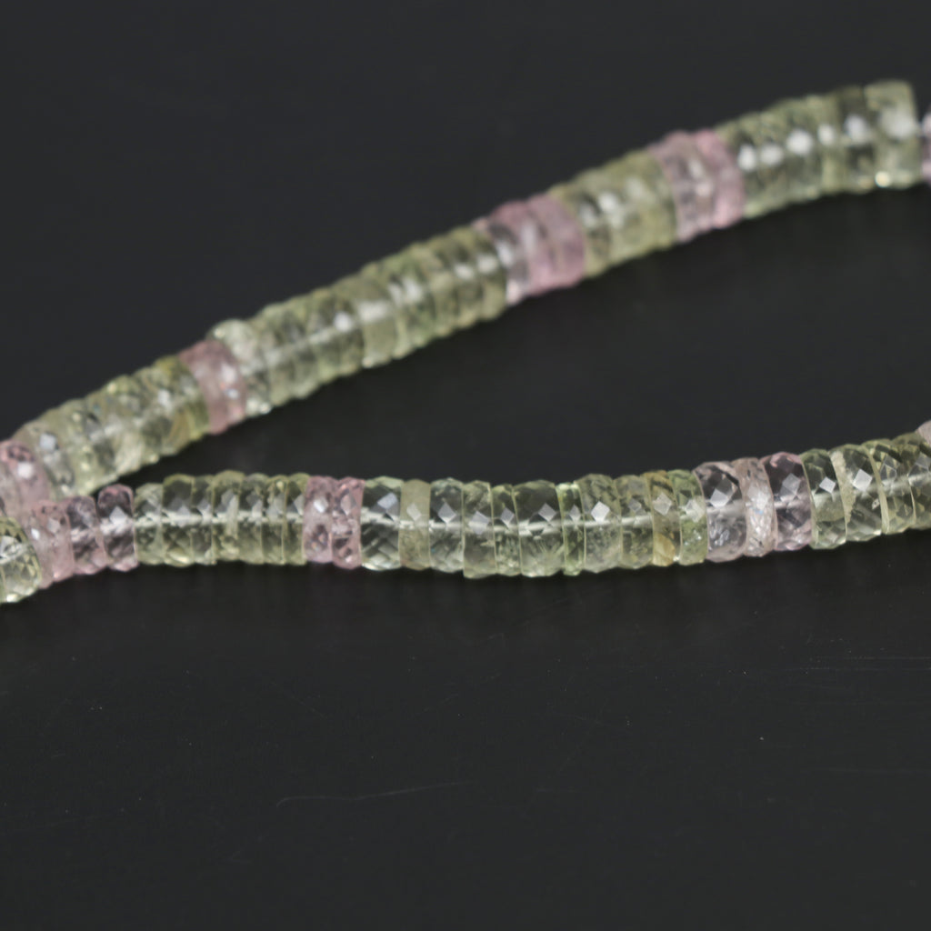 Multi Aquamarine Faceted Tyre Beads, 5 mm to 11 mm, Aquamarine Jewelry Handmade Gift for Women, 16 Inches Full Strand, Price Per Strand - National Facets, Gemstone Manufacturer, Natural Gemstones, Gemstone Beads, Gemstone Carvings