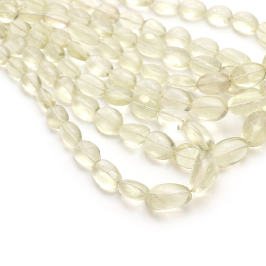 Libyan Desert Glass Smooth Tumble Beads, 6.5x10 mm to 13x18 mm, Libyan Glass Jewelry Making Beads, 18 Inches Full Strand, Price Per Strand