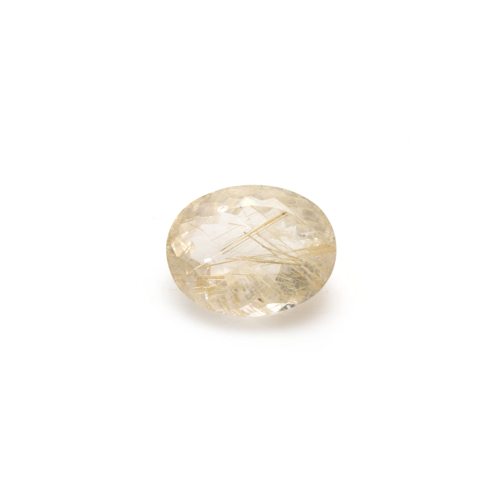 Golden Rutile Faceted Oval Loose Gemstone, 17x22mm, Faceted Cut Gemstone, Gem Quality, Price Per Piece - National Facets, Gemstone Manufacturer, Natural Gemstones, Gemstone Beads, Gemstone Carvings