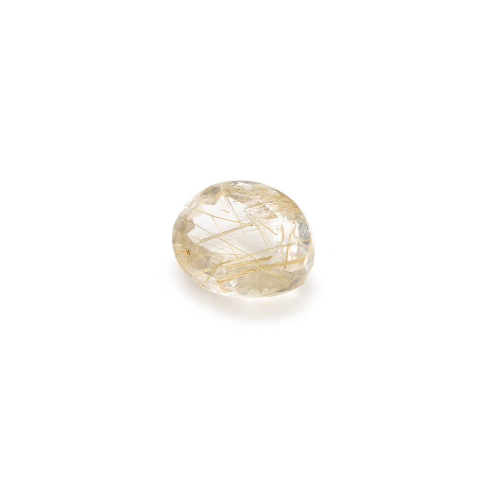 Golden Rutile Faceted Oval Loose Gemstone, 16x22mm, Faceted Cut Gemstone, Gem Quality, Price Per Piece - National Facets, Gemstone Manufacturer, Natural Gemstones, Gemstone Beads, Gemstone Carvings