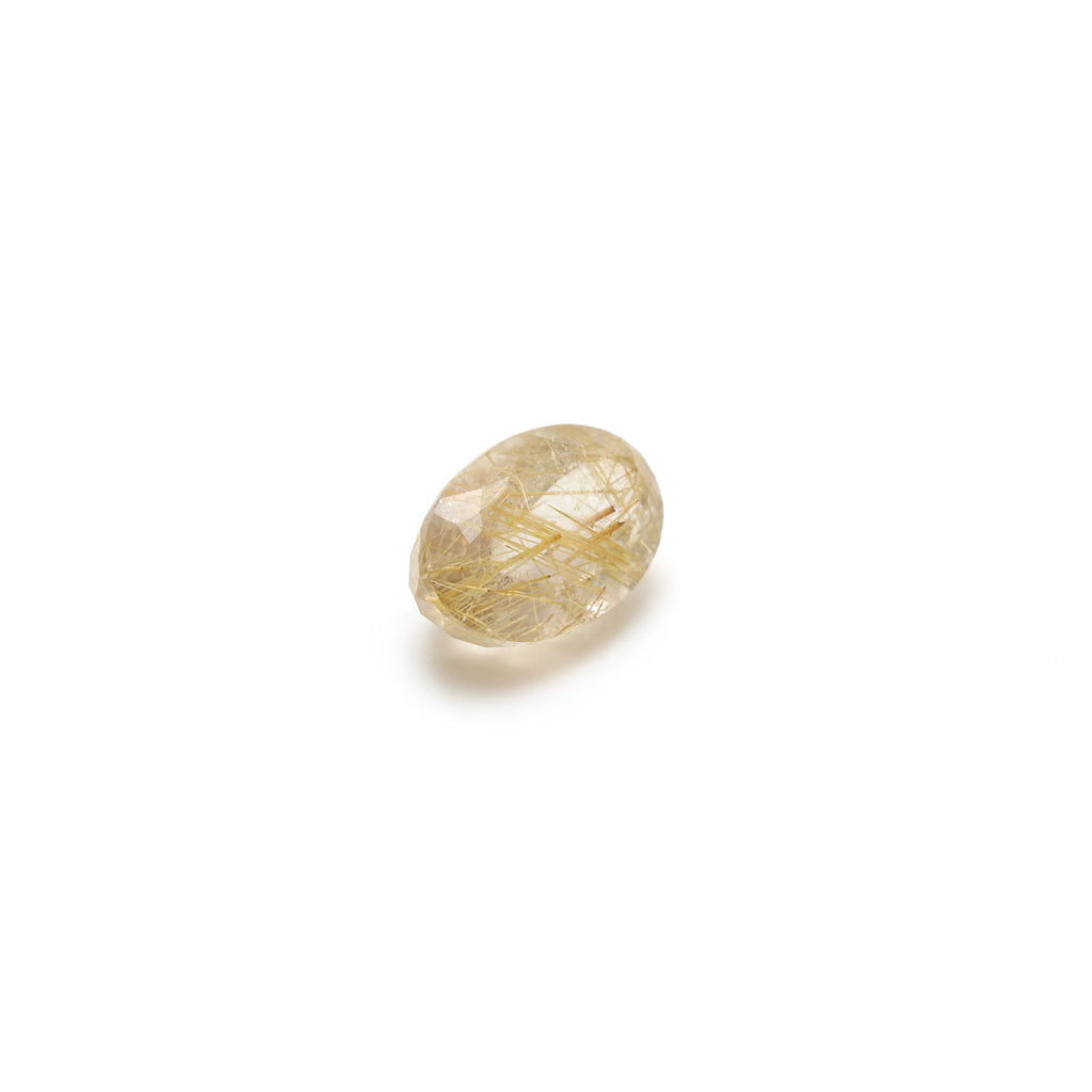 Golden Rutile Faceted Oval Loose Gemstone, 13x19mm , Faceted Cut Gemstone, Gem Quality, Price Per Piece - National Facets, Gemstone Manufacturer, Natural Gemstones, Gemstone Beads, Gemstone Carvings