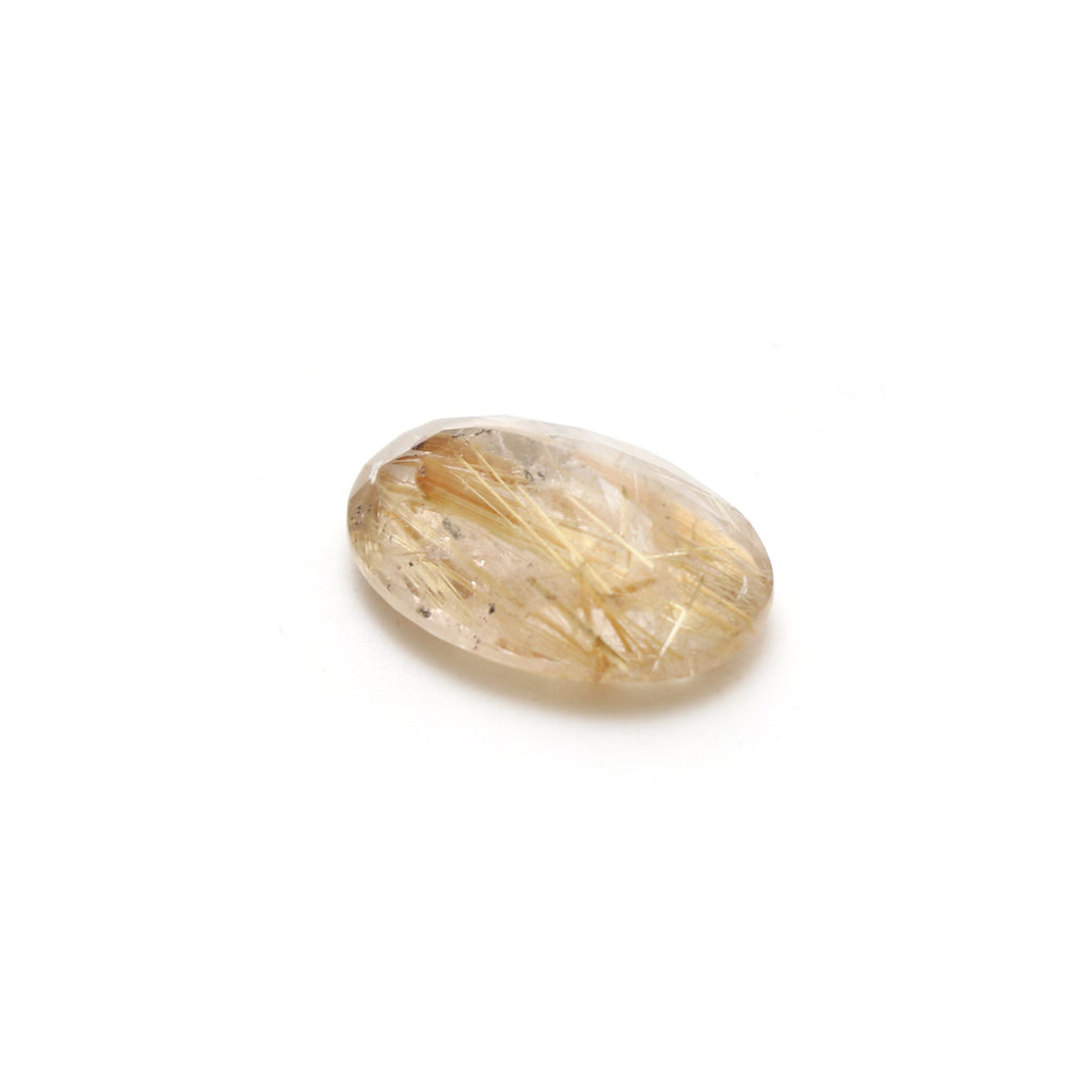 Golden Rutile Faceted Oval Loose Gemstone, 13x18mm , Faceted Cut Gemstone, Gem Quality, Price Per Piece - National Facets, Gemstone Manufacturer, Natural Gemstones, Gemstone Beads, Gemstone Carvings