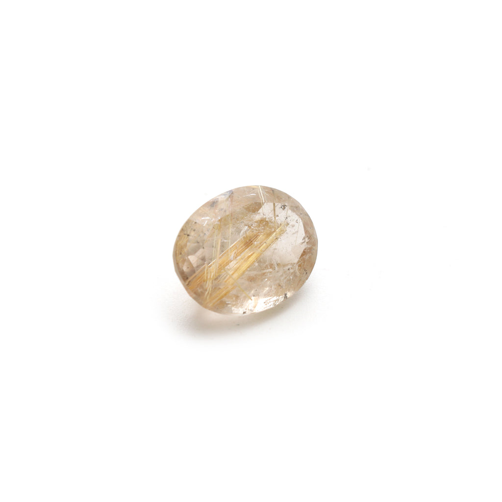 Golden Rutile Faceted Oval Loose Gemstone, 13x17mm , Faceted Cut Gemstone, Gem Quality, Price Per Piece - National Facets, Gemstone Manufacturer, Natural Gemstones, Gemstone Beads, Gemstone Carvings