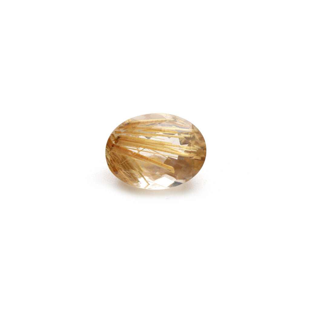 Golden Rutile Faceted Oval Loose Gemstone, 12x16mm, Faceted Cut Gemstone, Gem Quality, Price Per Piece - National Facets, Gemstone Manufacturer, Natural Gemstones, Gemstone Beads, Gemstone Carvings