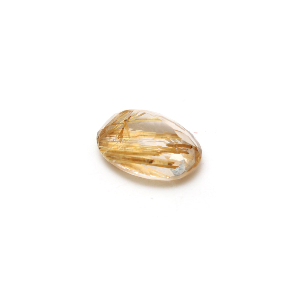 Golden Rutile Faceted Oval Loose Gemstone, 12x16mm, Faceted Cut Gemstone, Gem Quality, Price Per Piece - National Facets, Gemstone Manufacturer, Natural Gemstones, Gemstone Beads, Gemstone Carvings