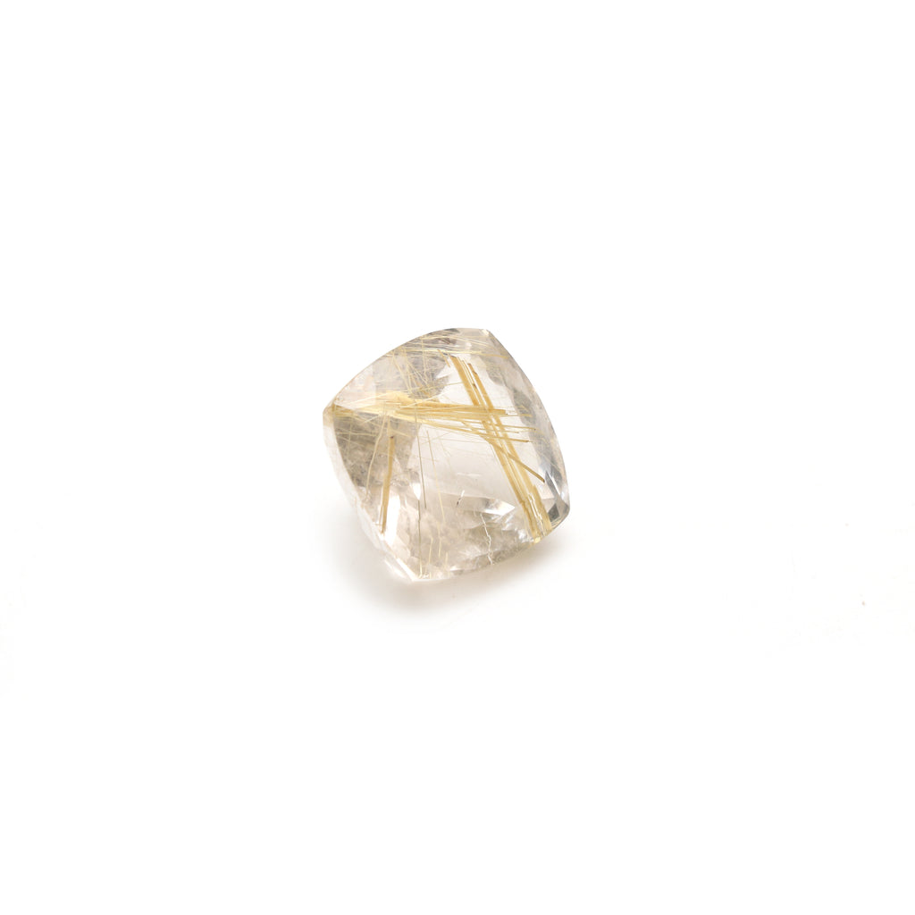 Golden Rutile Faceted Square Loose Gemstone, 18x18mm , Faceted Cut Gemstone, Gem Quality, Price Per Piece - National Facets, Gemstone Manufacturer, Natural Gemstones, Gemstone Beads, Gemstone Carvings