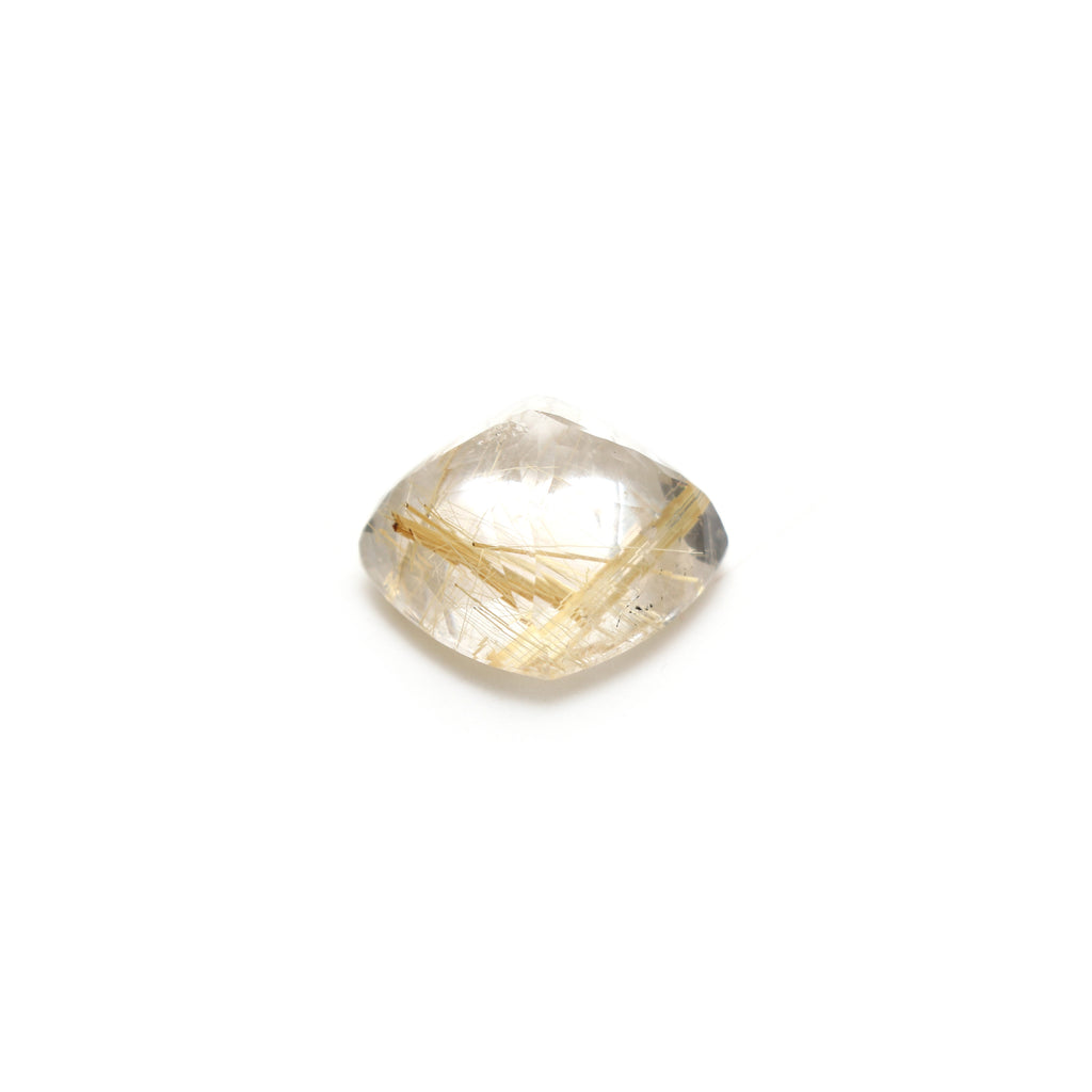 Golden Rutile Faceted Square Loose Gemstone, 18x18mm , Faceted Cut Gemstone, Gem Quality, Price Per Piece - National Facets, Gemstone Manufacturer, Natural Gemstones, Gemstone Beads, Gemstone Carvings