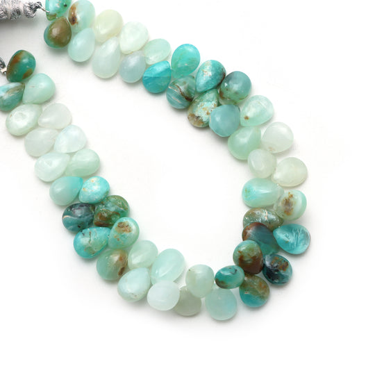 5x6.5 to 6.5x10 mm Peruvian Opal Smooth Pear Shape Beads