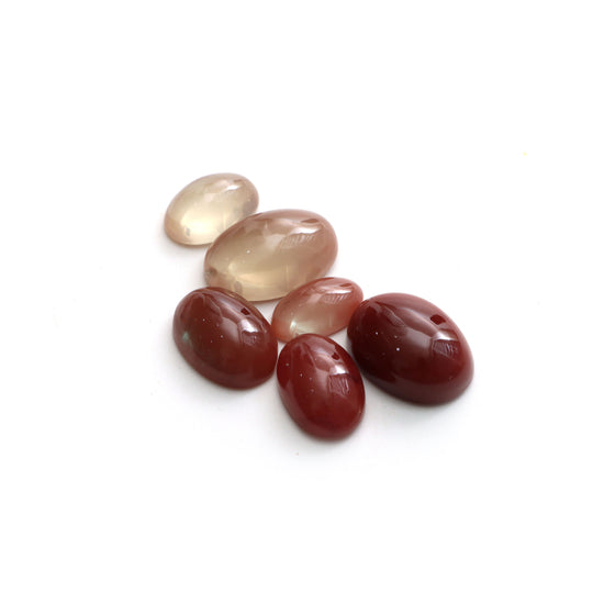 Natural Andesine Smooth Oval Loose Gemstone, 7x12 mm To 11.5x16 mm, Andesine Jewelry Making Gemstone, Set Of 6 Pieces