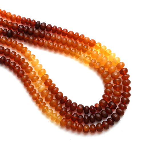 Mexican Opal Smooth Rondelle Beads, 5.5 mm to 7 mm, Opal Jewelry Making Beads, 18 Inches Full Strand, Price Per Strand