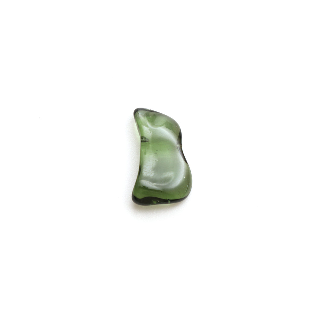 Natural Moldavite Organic Loose Gemstone, 11.5x19 mm, Moldavite Jewelry Handmade Gift for Women, 1 Piece - National Facets, Gemstone Manufacturer, Natural Gemstones, Gemstone Beads, Gemstone Carvings