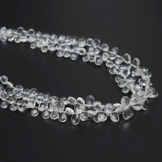 Natural Petalite Smooth Pear Beads, 4.5x6 mm to 7x10 mm, Petalite Jewelry, 16 Inches Full Strand, Price Per Strand