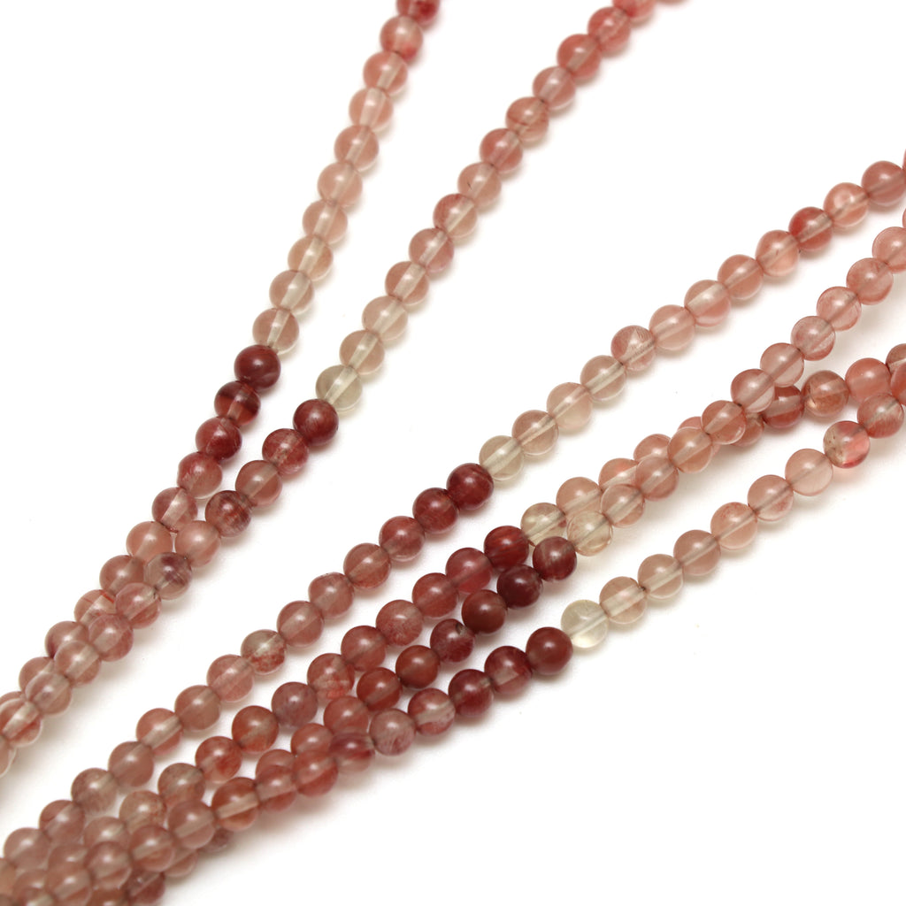 Andesine Smooth Round Beads, 4.5 mm, Andesine Round Beads, Andesine Round Jewelry Making Beads, 18 Inch Full Strand, Price Per Strand - National Facets, Gemstone Manufacturer, Natural Gemstones, Gemstone Beads, Gemstone Carvings