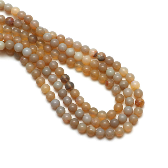 Natural Australian Opal Smooth Round Balls, 8 mm, Australian Opal Jewelry Making Beads, 18 Inches Full Strand, Price Per Strand