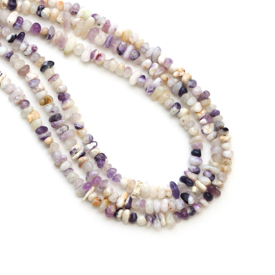 3.5x4.5 to 3.5x6 mm Purple Opal Smooth Chips Beads