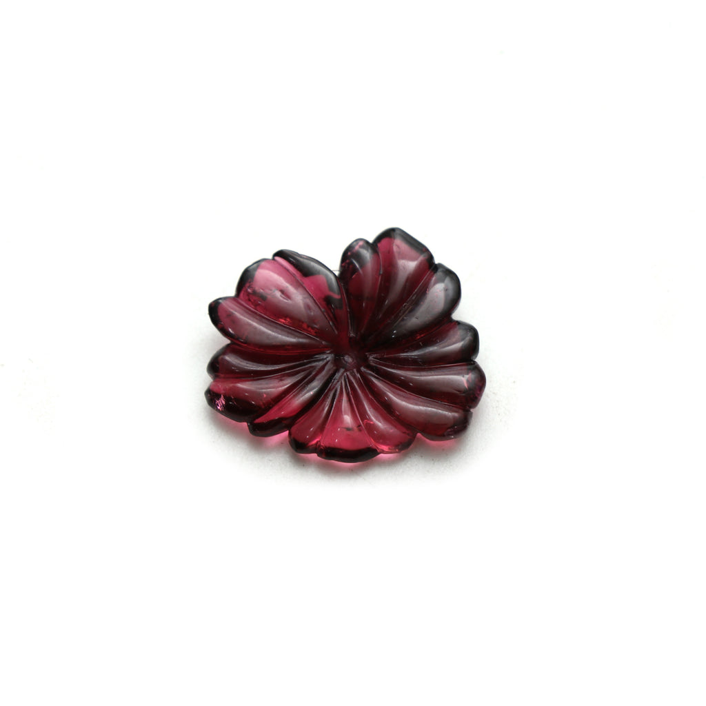 Natural Tourmaline Flower Carving Loose Gemstone, 19x23 mm, Tourmaline Jewelry Handmade Gift For Women, 1 Piece - National Facets, Gemstone Manufacturer, Natural Gemstones, Gemstone Beads, Gemstone Carvings