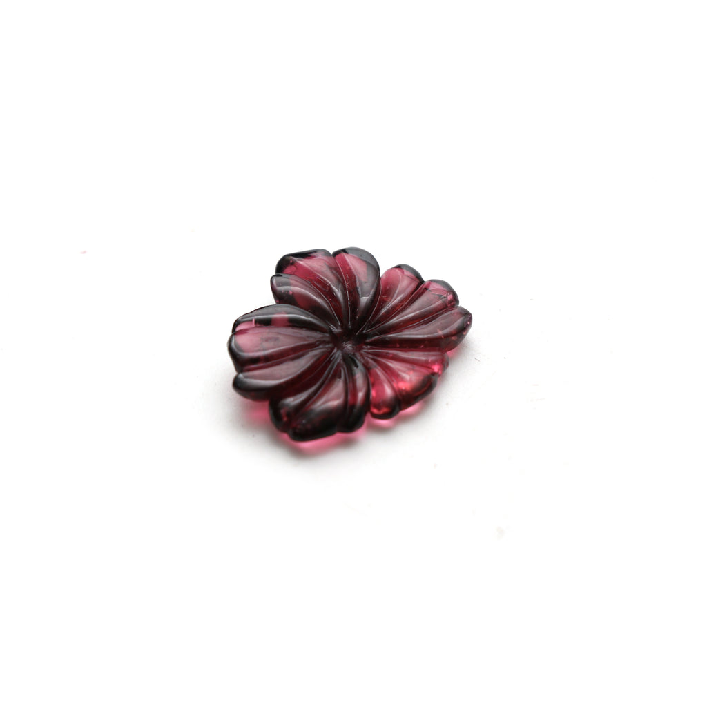 Natural Tourmaline Flower Carving Loose Gemstone, 19x23 mm, Tourmaline Jewelry Handmade Gift For Women, 1 Piece - National Facets, Gemstone Manufacturer, Natural Gemstones, Gemstone Beads, Gemstone Carvings