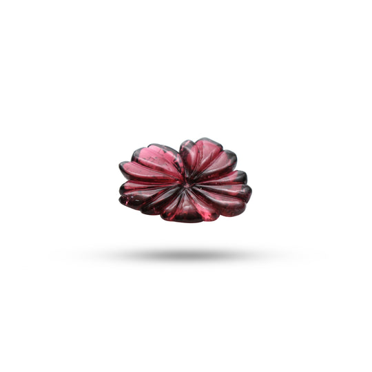 Natural Tourmaline Flower Carving Loose Gemstone, 19x23 mm, Tourmaline Jewelry Handmade Gift For Women, 1 Piece