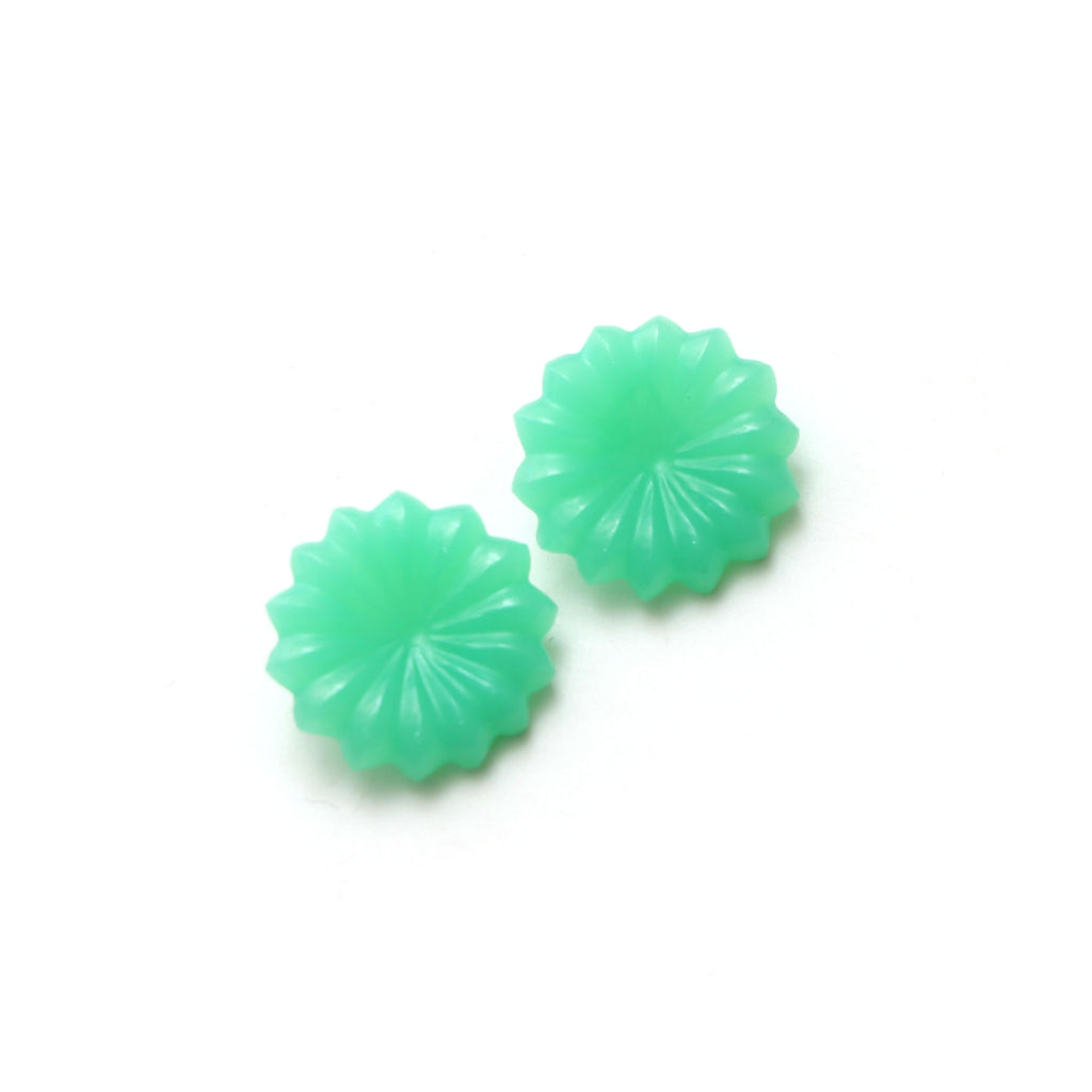 Chrysoprase Flower Carving Loose Gemstone