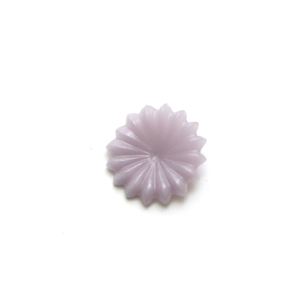 Yttrium Fluorite Flower Carving Loose Gemstone