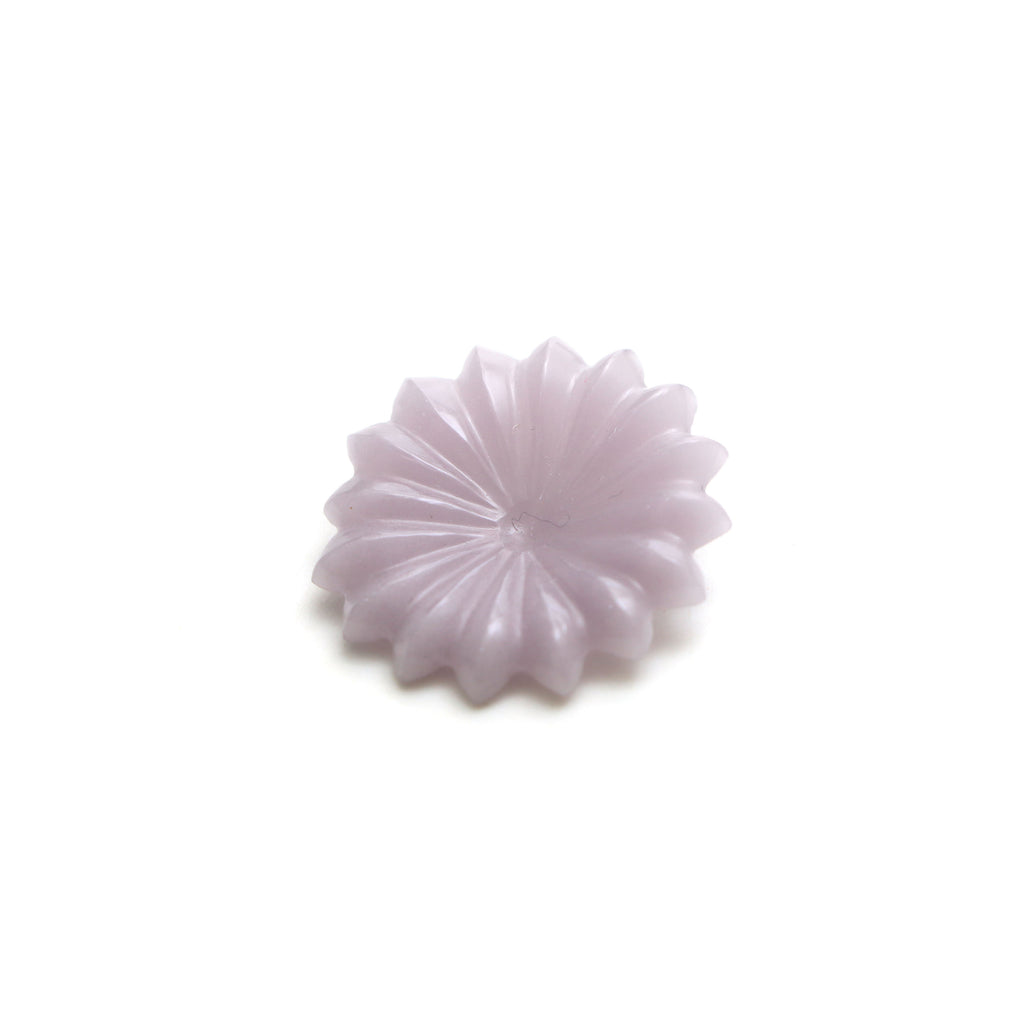 Yttrium Fluorite Flower Carving Loose Gemstone