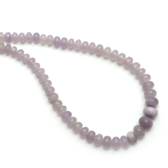 Yttrium Fluorite Smooth Rondelle Beads, 5 mm to 8.5 mm, Yttrium Fluorite Jewelry Making Beads, 17.5 Inches Full Strand, Price Per Strand