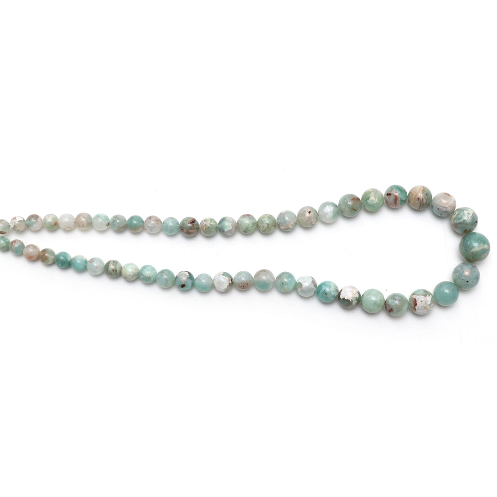 Aqua Chalcedony Smooth Balls, 7 mm to 14 mm, Chalcedony Jewelry Handmade Gift For Women, 18 Inches Full Strand, Price Per Strand - National Facets, Gemstone Manufacturer, Natural Gemstones, Gemstone Beads, Gemstone Carvings