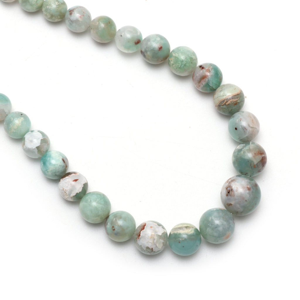 Aqua Chalcedony Smooth Balls, 7 mm to 14 mm, Chalcedony Jewelry Handmade Gift For Women, 18 Inches Full Strand, Price Per Strand - National Facets, Gemstone Manufacturer, Natural Gemstones, Gemstone Beads, Gemstone Carvings