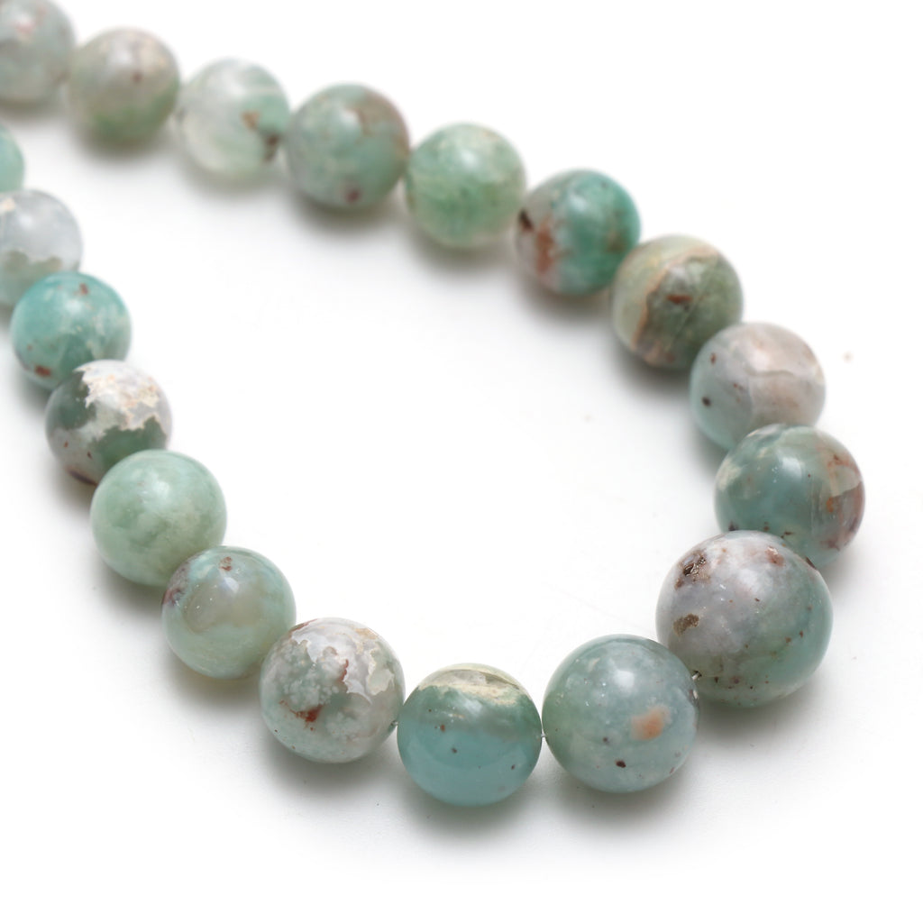 Aqua Chalcedony Smooth Balls, 7 mm to 14 mm, Chalcedony Jewelry Handmade Gift For Women, 18 Inches Full Strand, Price Per Strand - National Facets, Gemstone Manufacturer, Natural Gemstones, Gemstone Beads, Gemstone Carvings