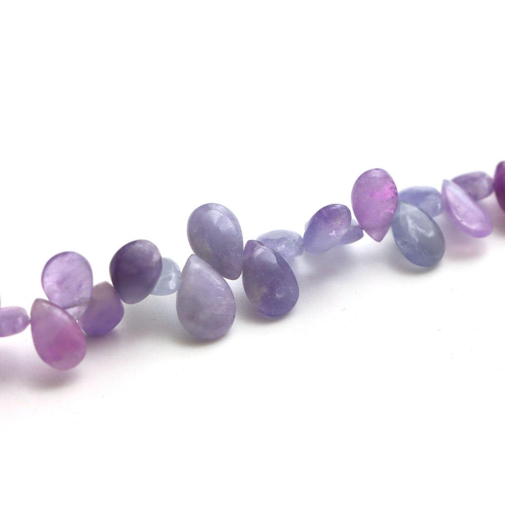 Hackmanite Smooth Pear Beads,