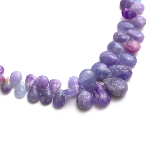 5.5x8.5 mm To 11.5x16 mm Hackmanite Smooth Pear Beads