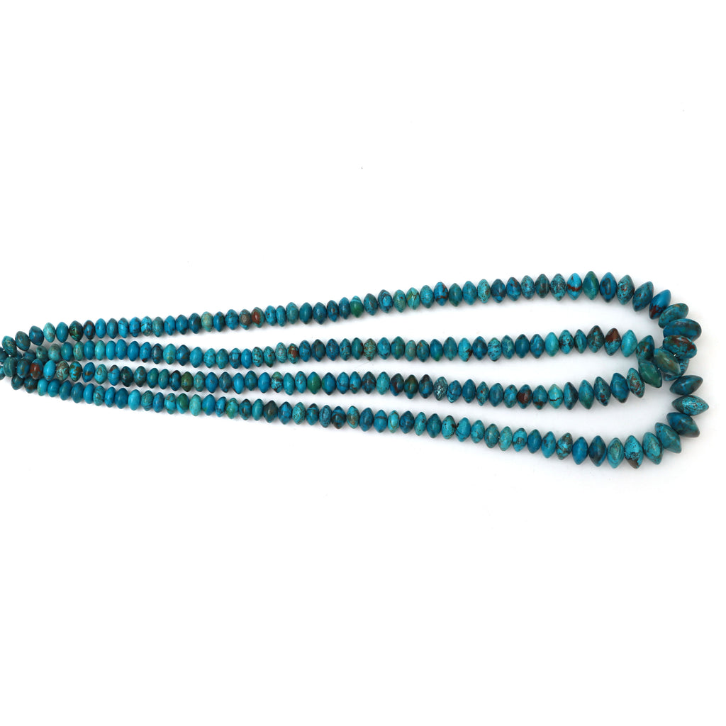 Chrysocolla Smooth Saucer Beads