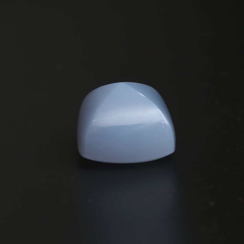 Blue Chalcedony Smooth Sugarloaf Gemstone, 21x21 mm, Chalcedony Sugarloaf, Blue Chalcedony Sugarloaf Jewelry Making Gemstone, 1 Piece - National Facets, Gemstone Manufacturer, Natural Gemstones, Gemstone Beads, Gemstone Carvings