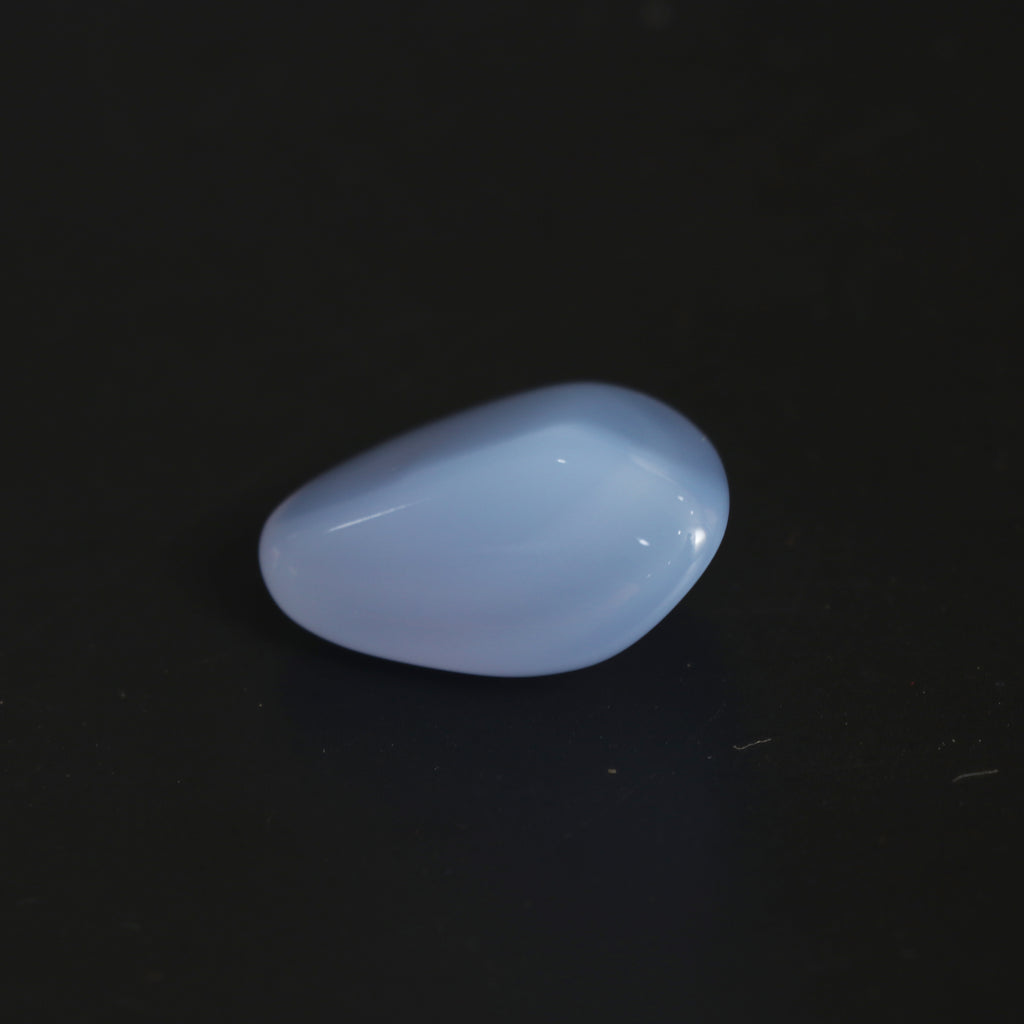 Blue Chalcedony Smooth Organic Tumble Gemstone, 25x31 mm, Chalcedony Tumble, Blue Chalcedony Tumble Jewelry Making Gemstone, 1 Piece - National Facets, Gemstone Manufacturer, Natural Gemstones, Gemstone Beads, Gemstone Carvings