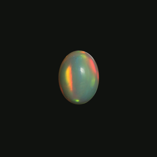 Natural Ethiopian Opal Smooth Oval Loose Gemstone, 11x15 mm, Opal Jewelry Making Gemstone, 1 Piece