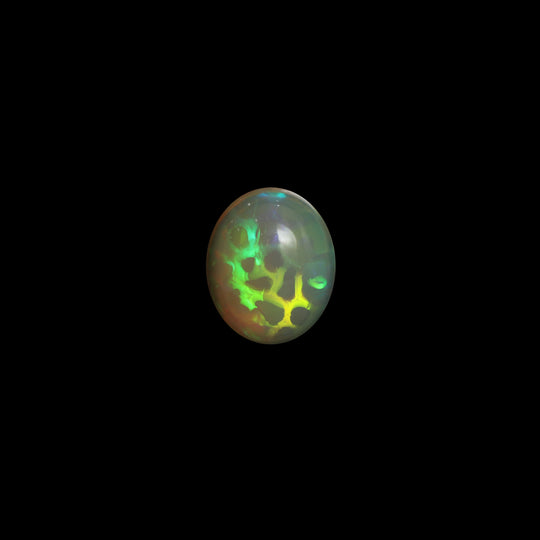 Natural Ethiopian Opal Smooth Oval Loose Gemstone, 13.5x16.5 mm, Opal Jewelry Making Gemstone, 1 Piece