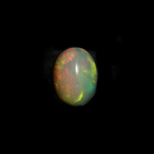 Natural Ethiopian Opal Smooth Oval Loose Gemstone, 14x18 mm, Opal Jewelry Making Gemstone, 1 Piece
