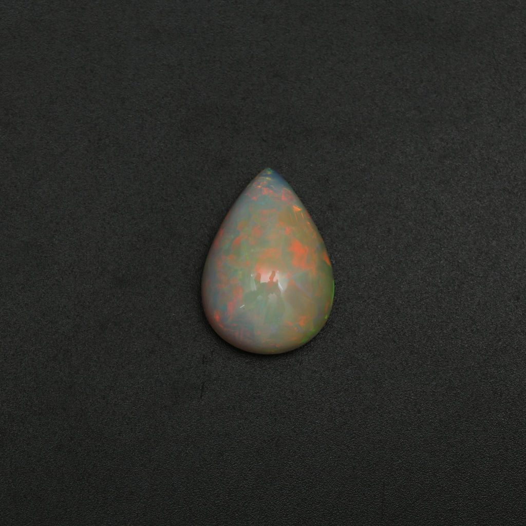 Natural Ethiopian Opal Smooth Pear Loose Gemstone, 14x20 mm, Ethiopian Opal Jewelry Handmade Gift for Women, 1 Piece - National Facets, Gemstone Manufacturer, Natural Gemstones, Gemstone Beads, Gemstone Carvings