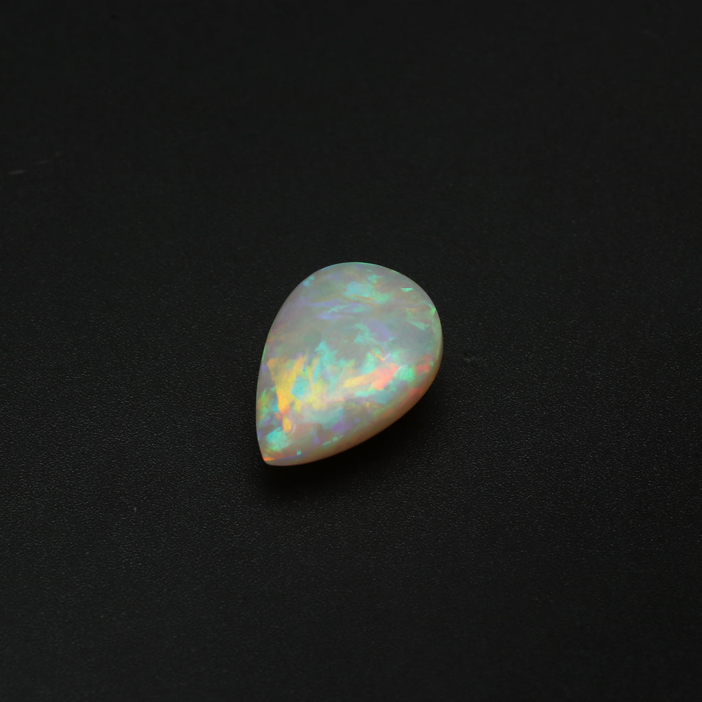 Natural Ethiopian Opal Smooth Pear Loose Gemstone, 14x20 mm, Ethiopian Opal Jewelry Handmade Gift for Women, 1 Piece - National Facets, Gemstone Manufacturer, Natural Gemstones, Gemstone Beads, Gemstone Carvings