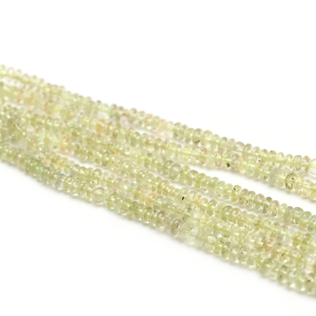 Natural Chrysoberyl Smooth Rondelle Beads, 2.5 mm to 5 mm, Chrysoberyl Rondelle Jewelry Making Beads, 18 Inches, Price Per Strand - National Facets, Gemstone Manufacturer, Natural Gemstones, Gemstone Beads, Gemstone Carvings