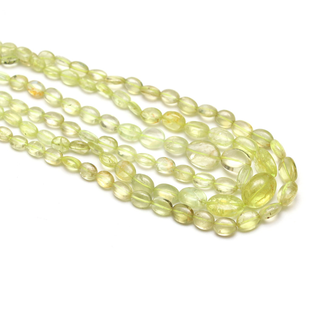 Natural Chrysoberyl Smooth Oval Beads, 3x3.5 mm to 7x10 mm, Chrysoberyl Oval Jewelry Making Beads, 18 Inches, Price Per Strand - National Facets, Gemstone Manufacturer, Natural Gemstones, Gemstone Beads, Gemstone Carvings