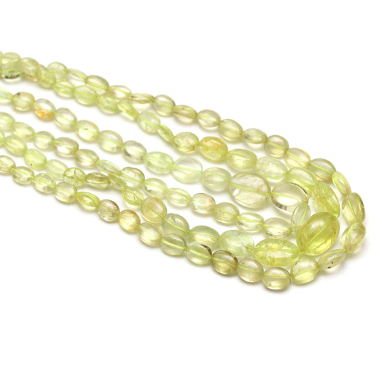 Natural Chrysoberyl Smooth Oval Beads, 3x3.5 mm to 7x10 mm, Chrysoberyl Jewelry Making Beads, Plain Oval Beads, 18 Inches Strand, Price Per Strand